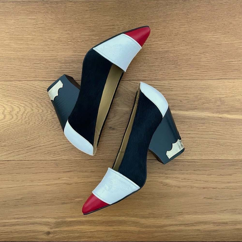 TOGA PULLA Contrast Metal Detailed Wedge Pump EU39